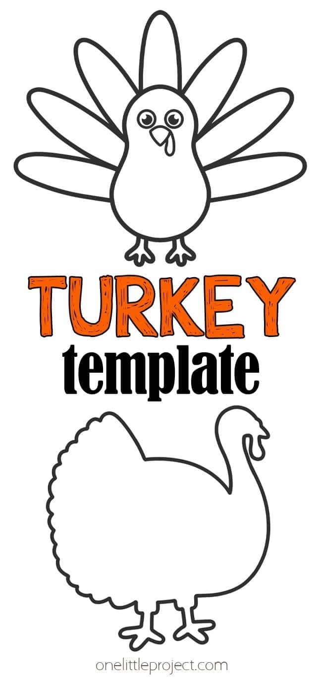 printable turkey template