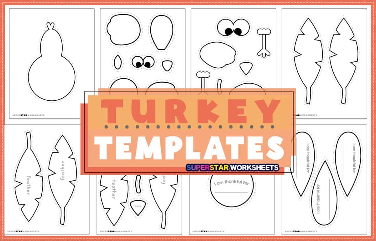 printable turkey craft template