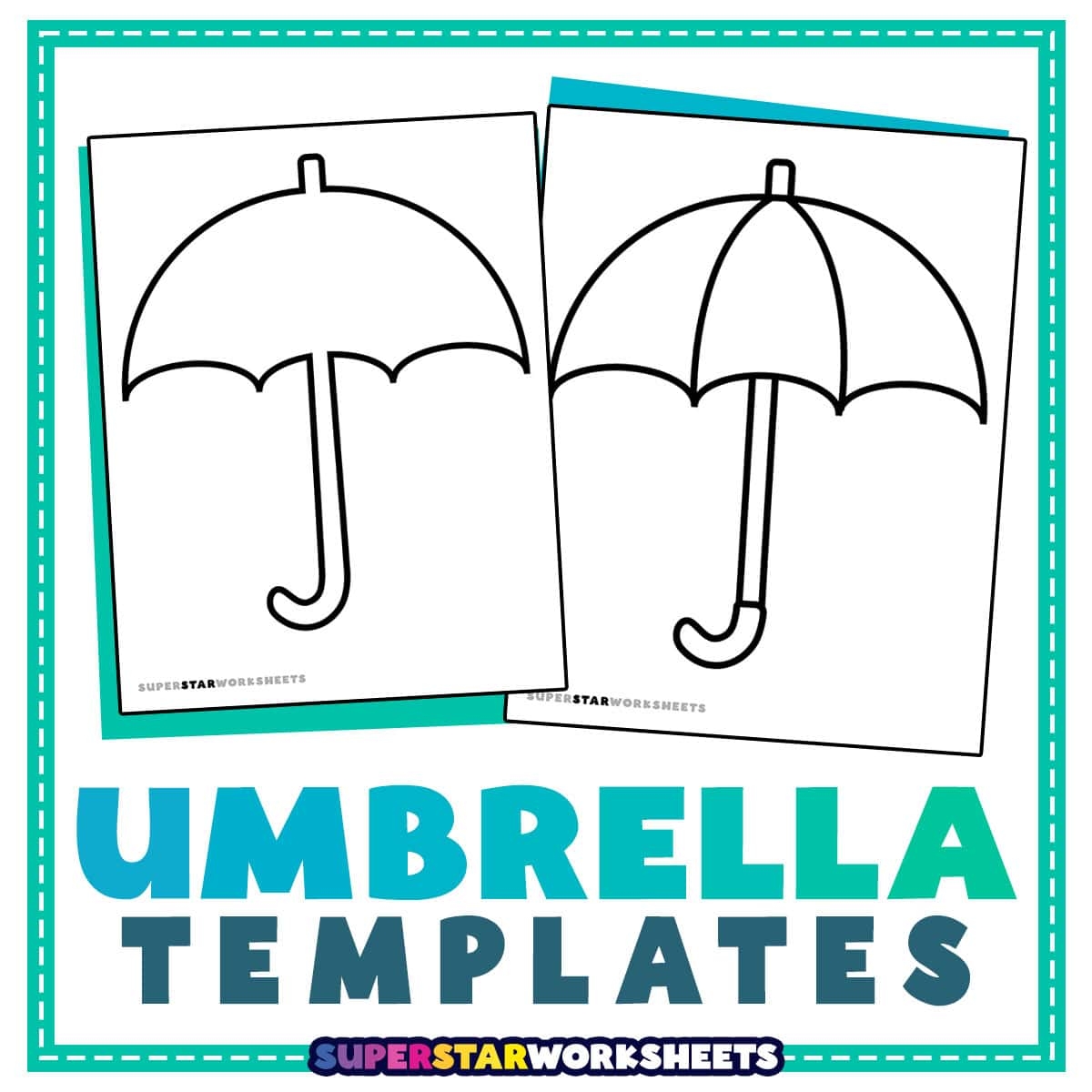 printable umbrella template