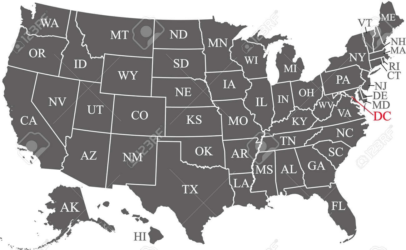 printable states and capitals map