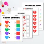 Valentine s Day Worksheets For Preschool Or Kindergarten Mom Life Made Easy