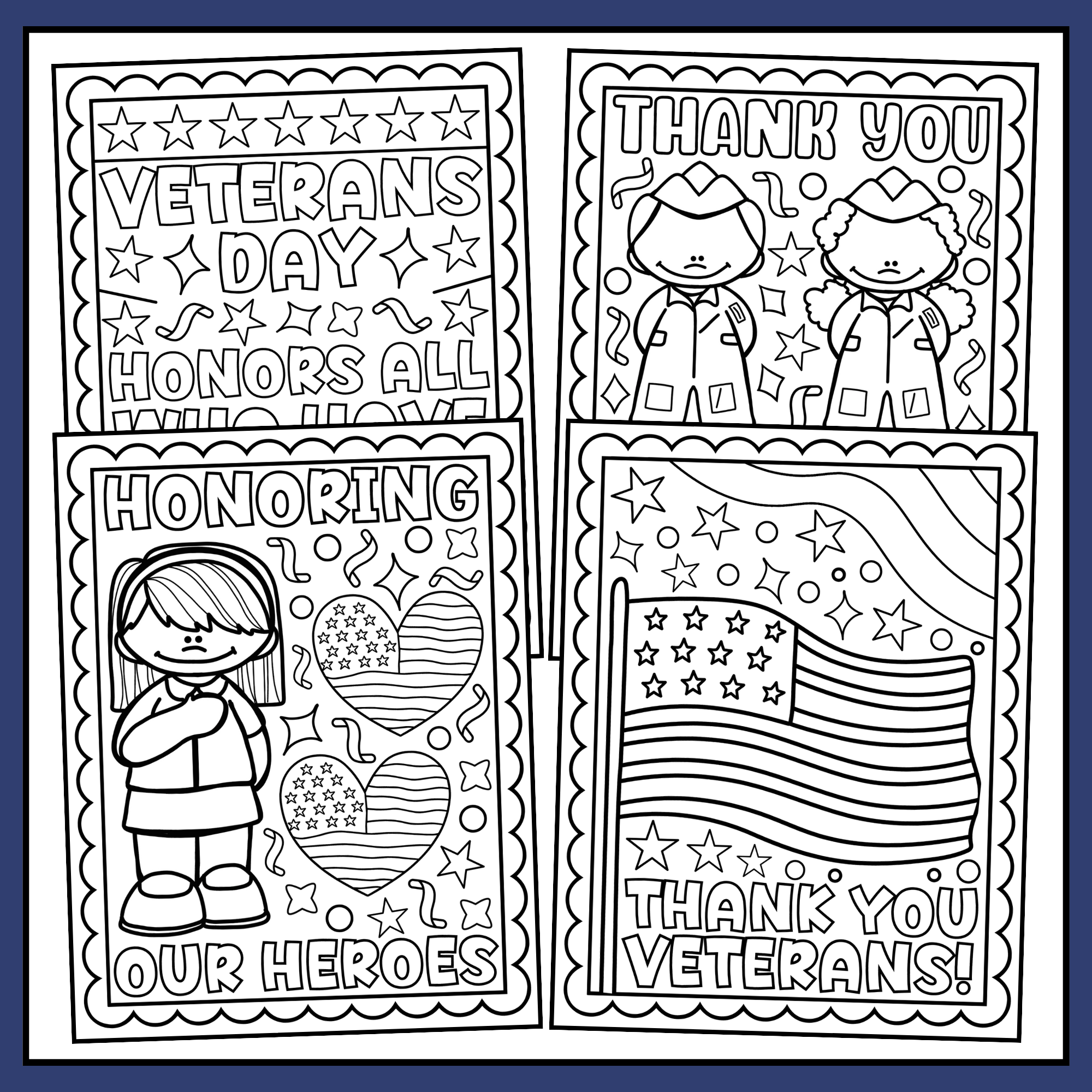 printable veterans day coloring sheets