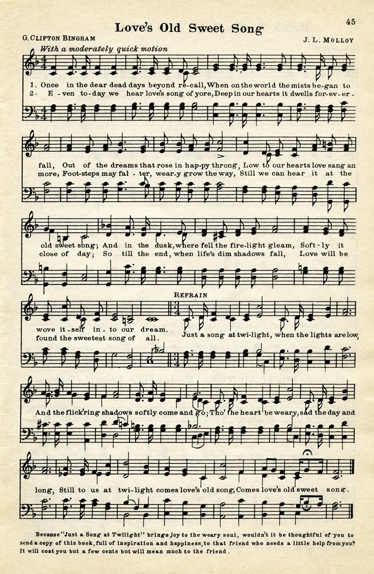 vintage sheet music printable