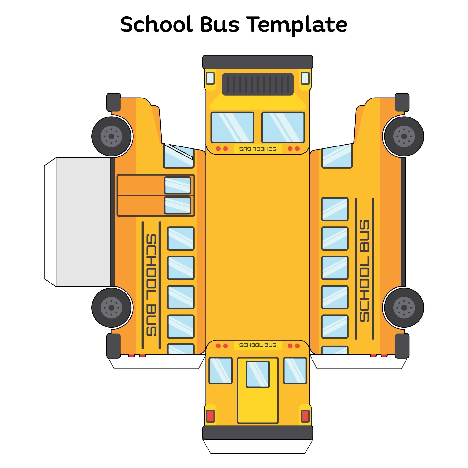 VW Bus Paper Template 10 Free PDF Printables Printablee
