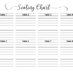Wedding Seating Chart Typeable PDF Word Excel
