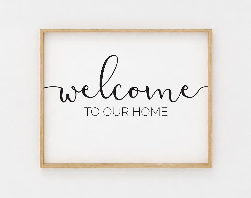 printable welcome home sign