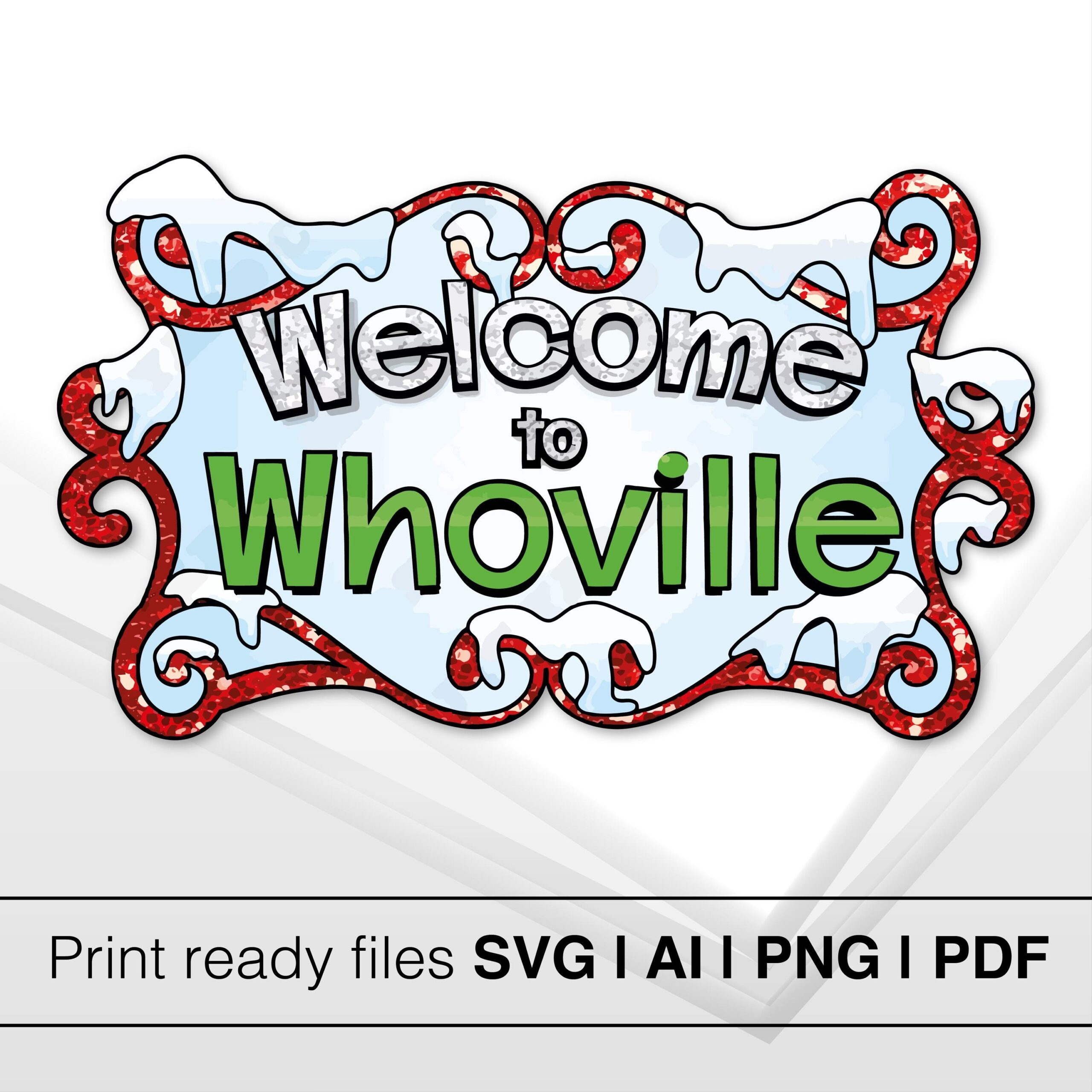 Welcome To Whoville Christmas SVG Instant Download Grinch Face Silhouette SVG Grinch Face Svg Christmas Art Christmas Png Etsy
