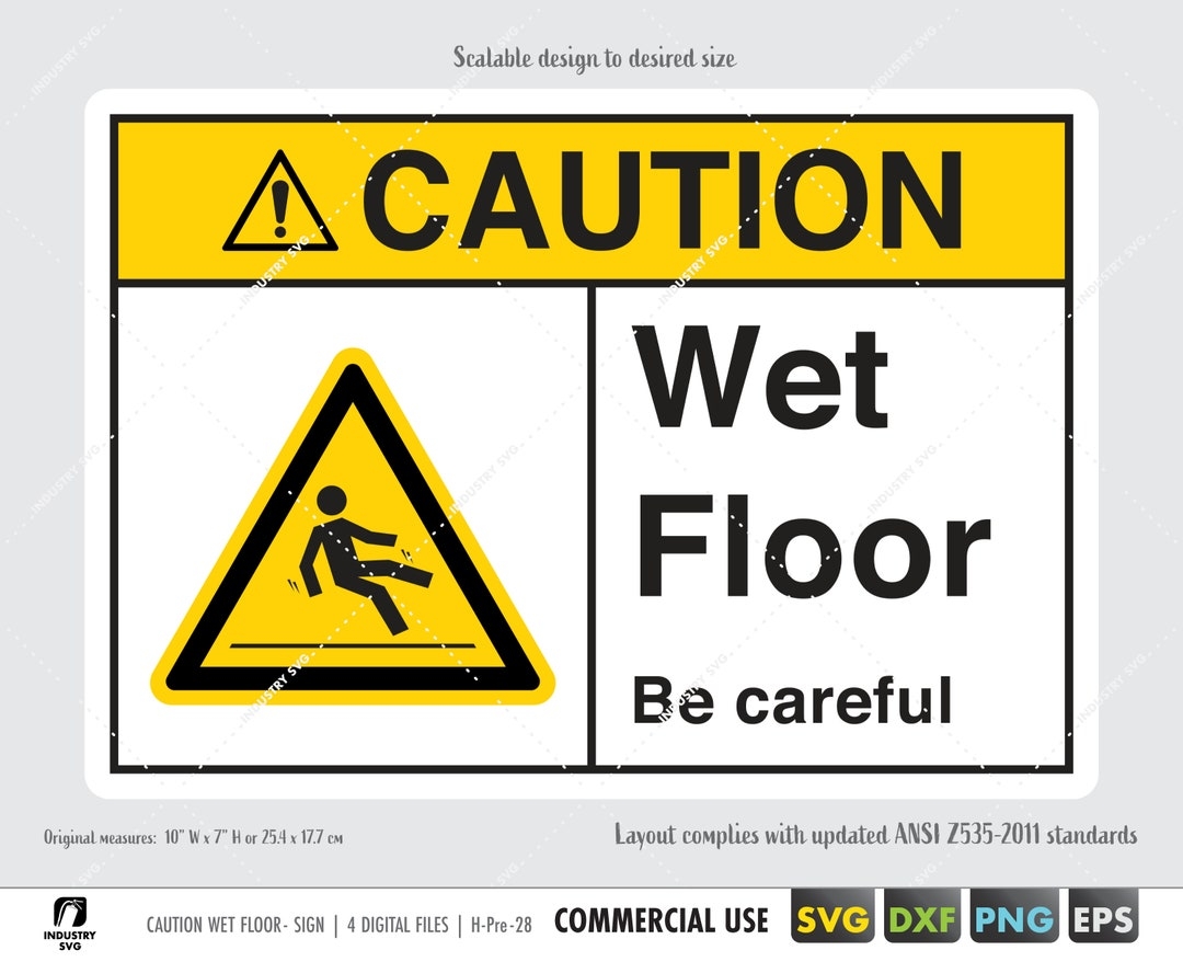 caution wet floor sign printable