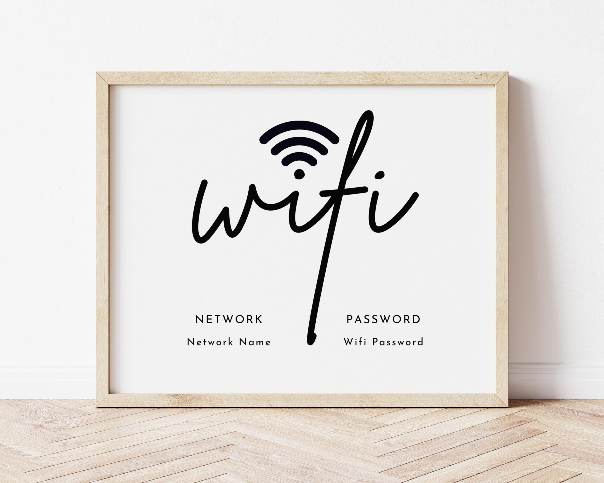 wifi password sign printable free