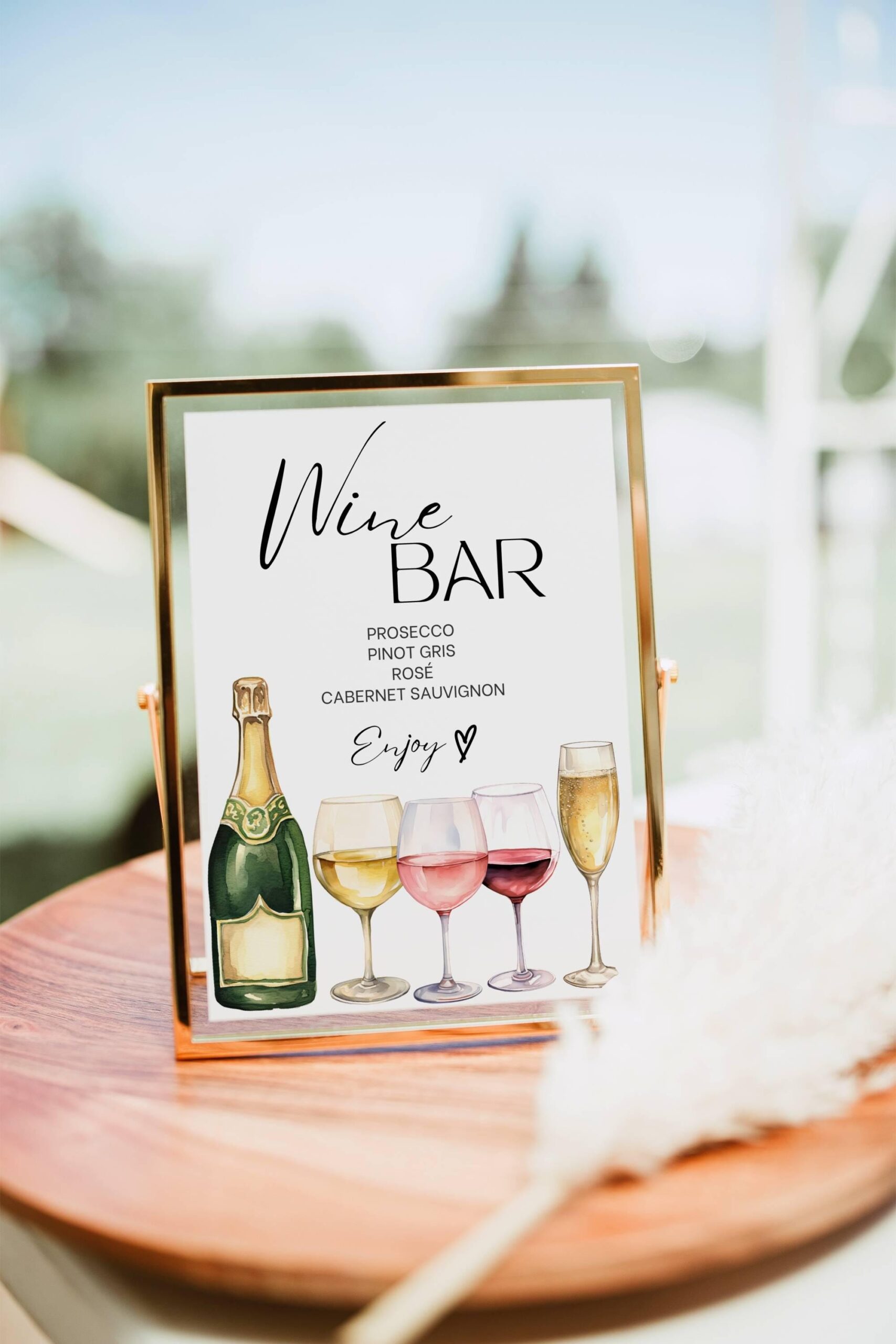 prosecco bar sign printable free