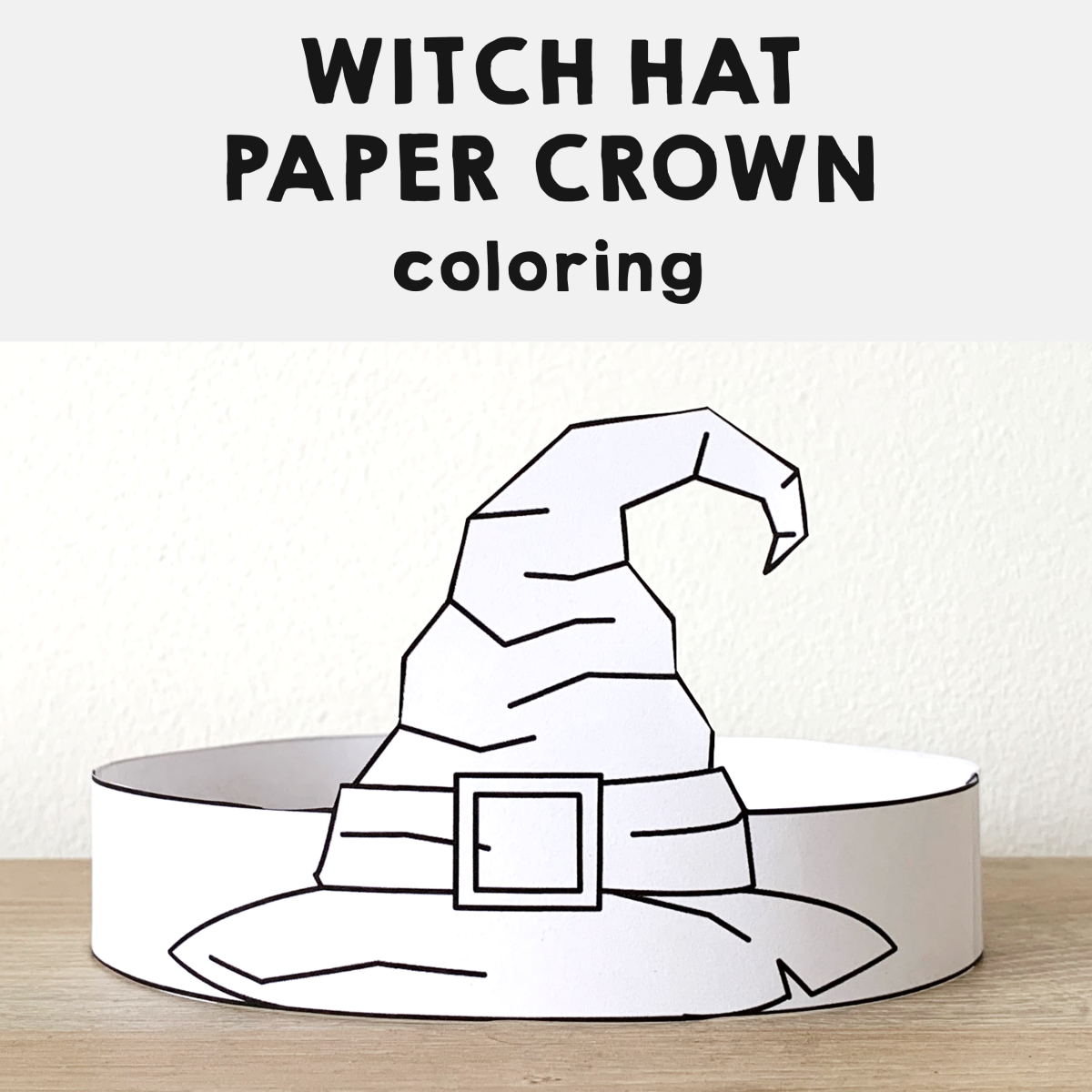 Witch Hat Paper Crown Printable Coloring Halloween Spooky Craft Activity Made By Teachers