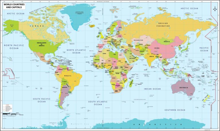  World Map To Print High Quality Maps FREE 