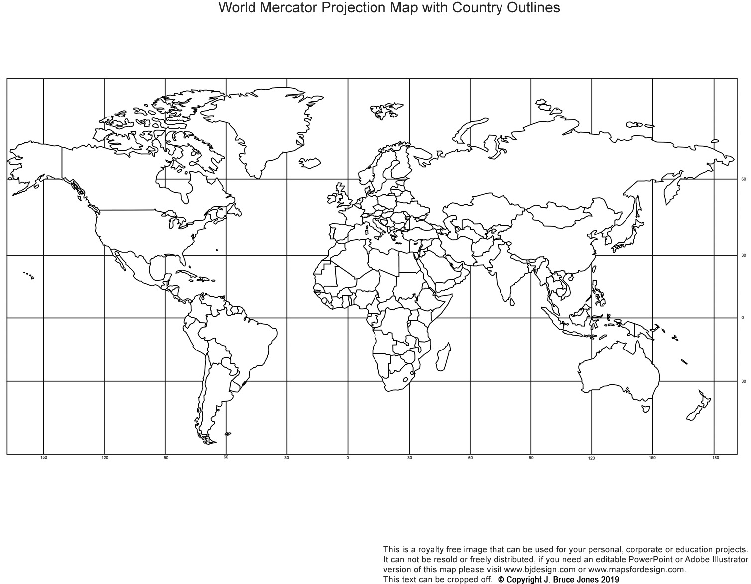 free world map printable